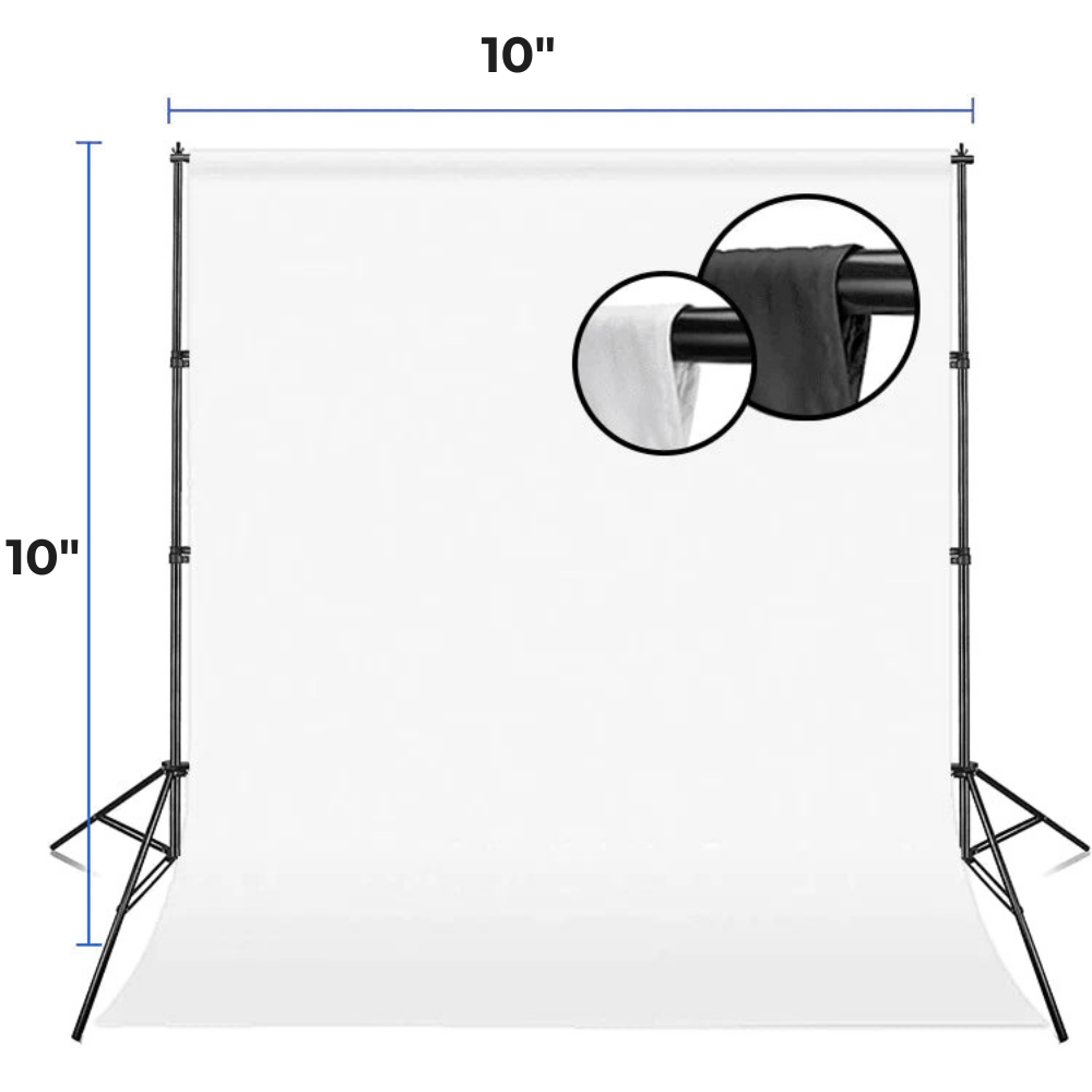 Solid White or Black Photo Booth Backdrop – Pixilated